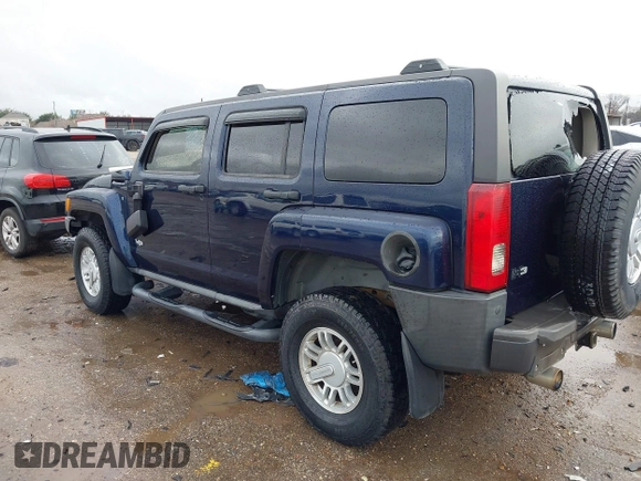2007 Hummer H3 SUV with VIN 5GTDN13E578250970, listed as a IAAI auction lot 41560783 with 164,136 mi miles. Bid and sale history available at carsss.com. Image 3.