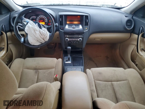 2010 Nissan Maxima S with VIN 1N4AA5AP0AC803438, listed as a Copart auction lot 56127025 with 189,922 mi miles and Salvage title. Bid and sale history available at DreamBid. Image 8.
