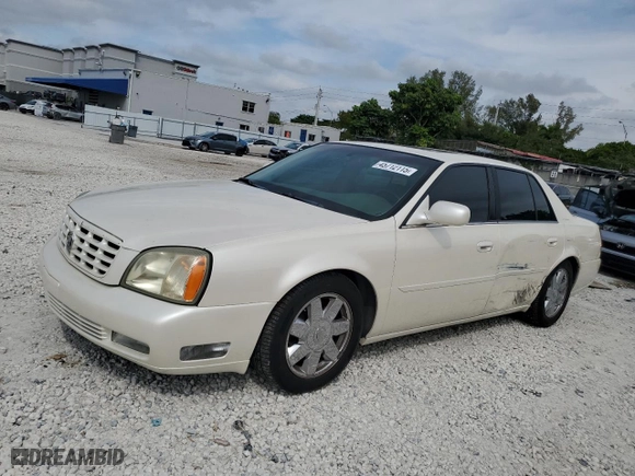 2003 Cadillac DeVille DTS with VIN 1G6KF57973U204531, listed as a Copart auction lot 45712115 with 107,737 mi miles and Salvage Title. Bid and sale history available at carsss.com. Image 1.