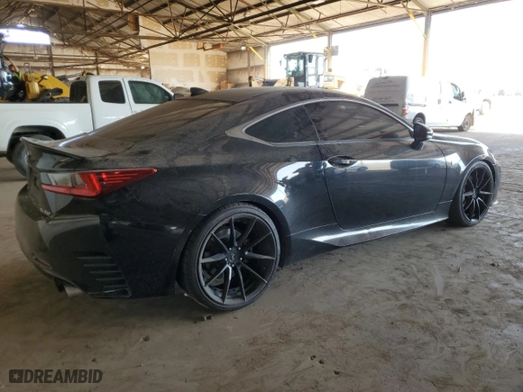 2015 Lexus RC 350 with VIN JTHHE5BC1F5008725, listed as a Copart auction lot 72720024 with 113,460 mi miles and Salvage Title. Bid and sale history available at carsss.com. Image 3.