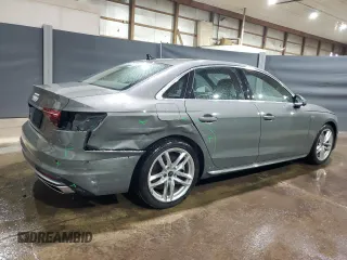 2023 Audi A4 S line Premium Plus with VIN WAUEAAF43PN020319, listed as a Copart auction lot 54389645 with 36,942 mi miles and Clean Title. Bid and sale history available at DreamBid. Image 3.