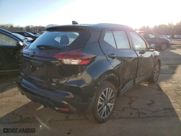 2024 Nissan Kicks SV with VIN 3N1CP5CV4RL533419, listed as a Copart auction lot 48212525 with 9,728 mi miles and Salvage Title. Bid and sale history available at carsss.com. Image 3.