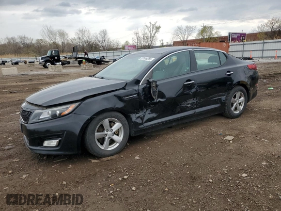 2014 Kia Optima LX z VIN 5XXGM4A7XEG302438, wystawiony jako Copart lot #53149265 z przebiegiem 155 344 mil mil oraz Szkoda całkowita • Salvage title. Historia ofert i sprzedaży dostępna na DreamBid. Obrazek 1.