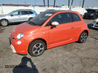 2016 FIAT 500e with VIN 3C3CFFGE4GT184019, listed as a Copart auction lot 41605715 with 36,051 mi miles and Clean Title. Bid and sale history available at carsss.com. Image 1.
