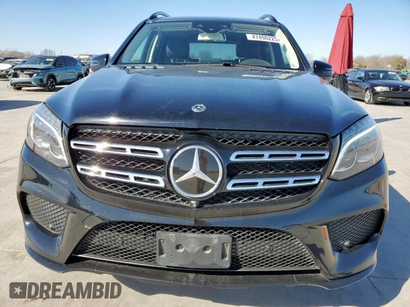 2019 Mercedes-Benz GLS 550 with VIN 4JGDF7DE1KB222435, listed as a Copart auction lot 47496225 with 123,697 mi miles and Clean title. Bid and sale history available at DreamBid. Image 5.