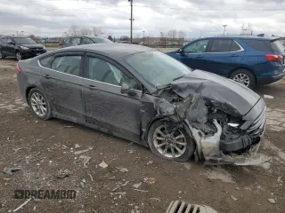 2017 Ford Fusion SE with VIN 3FA6P0HD2HR108909, listed as a Copart auction lot 50010495 with 57,613 mi miles and Salvage Title. Bid and sale history available at DreamBid. Image 4.