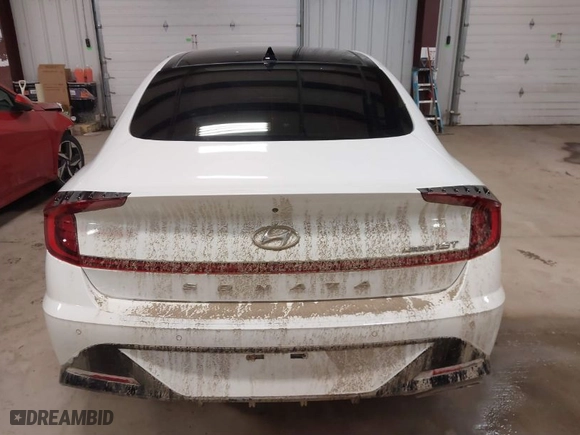 2020 Hyundai Sonata Limited with VIN 5NPEH4J26LH009525, listed as a IAAI auction lot 41464482 with 85,801 mi miles. Bid and sale history available at carsss.com. Image 16.