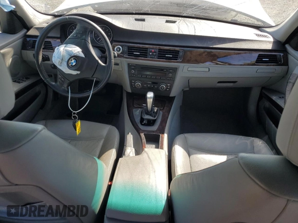 2007 BMW 3 Series 328i with VIN WBAVC53537FZ79020, listed as a Copart auction lot 57387485 with Not provided miles and Salvage title. Bid and sale history available at DreamBid. Image 8.