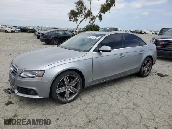 2010 Audi A4 2.0T Premium Plus with VIN WAUFFAFL5AN037496, listed as a Copart auction lot 54104875 with 233,092 mi miles and Clean Title. Bid and sale history available at carsss.com. Image 1.