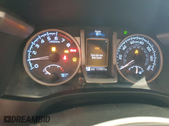 2018 Toyota Tacoma SR5 with VIN 3TMAZ5CN7JM074058, listed as a Copart auction lot 51586455 with 117,877 mi miles and Salvage Title. Bid and sale history available at DreamBid. Image 9.