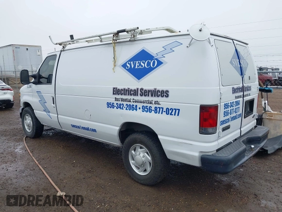 2008 Ford Econoline Cargo Commercial with VIN 1FTNE24L38DB50342, listed as a IAAI auction lot 41422323 with 318,790 mi miles and . Bid and sale history available at DreamBid. Image 3.