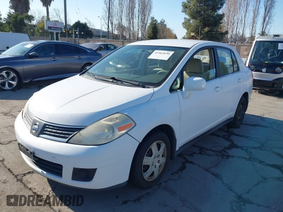 2007 Nissan Versa 1.8 SL with VIN 3N1BC11EX7L460203, listed as a IAAI auction lot 41462656 with 160,142 mi miles. Bid and sale history available at carsss.com. Image 6.