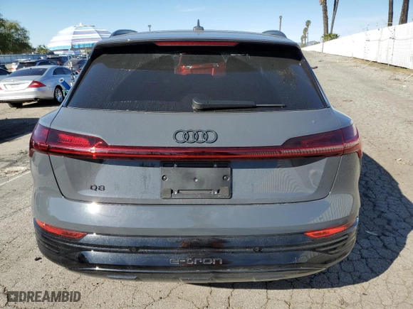 2024 Audi Q8 e-tron Premium Plus with VIN WA15AAGE2RB053630, listed as a Copart auction lot 46319655 with 3,435 mi miles and Salvage Title. Bid and sale history available at carsss.com. Image 6.