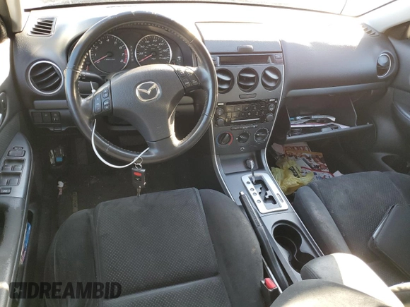 2007 Mazda 6 S Sport VE with VIN 1YVHP82D475M56362, listed as a Copart auction lot 82791874 with 172,045 mi miles and Salvage Title. Bid and sale history available at carsss.com. Image 8.