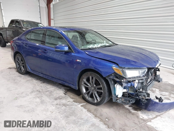 2018 Acura TLX w/A-SPEC Pkg with VIN 19UUB2F68JA006094, listed as a IAAI auction lot 41680053 with 101,959 mi miles. Bid and sale history available at carsss.com. Image 1.