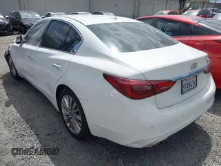 2021 Infiniti Q50 3.0t LUXE with VIN JN1EV7BP0MM706932, listed as a IAAI auction lot 41855442 with 62,941 mi miles. Bid and sale history available at carsss.com. Image 3.