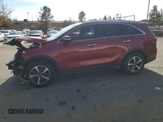 2019 Kia Sorento EX V6 with VIN 5XYPH4A57KG468507, listed as a Copart auction lot 82811094 with 86,587 mi miles and Salvage Title. Bid and sale history available at carsss.com. Image 1.