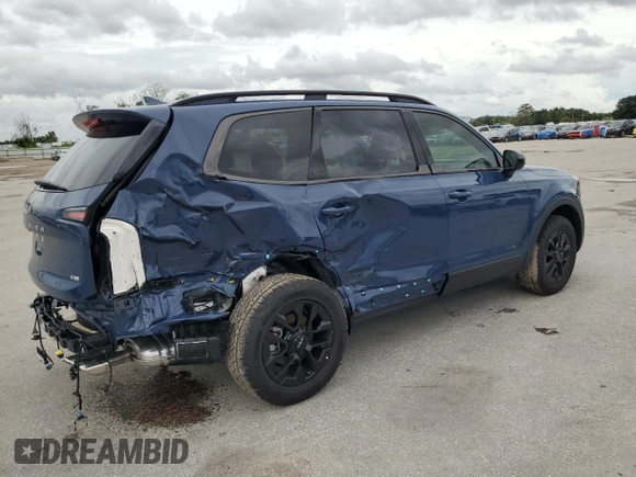 2024 Kia Telluride SX Prestige with VIN 5XYP5DGC6RG534442, listed as a Copart auction lot 72935454 with 1,986 mi miles and Salvage title. Bid and sale history available at DreamBid. Image 3.
