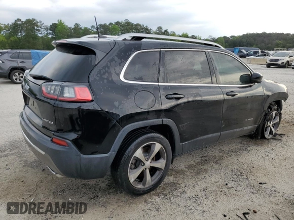 2019 Jeep Cherokee Limited with VIN 1C4PJLDX8KD377501, listed as a Copart auction lot 51636895 with 44,378 mi miles and Clean title. Bid and sale history available at DreamBid. Image 3.