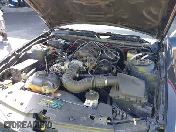 2005 Ford Mustang Deluxe with VIN 1ZVFT80N455122217, listed as a IAAI auction lot 42015083 with 154,396 mi miles. Bid and sale history available at carsss.com. Image 10.