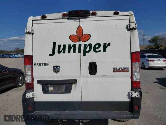 2019 Ram ProMaster Cargo with VIN 3C6TRVNGXKE555769, listed as a Copart auction lot 46925365 with 65,051 mi miles and Clean Title. Bid and sale history available at DreamBid. Image 6.