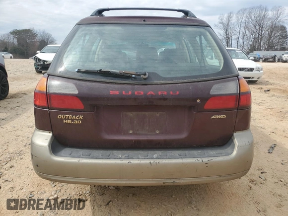2001 Subaru Legacy Outback L.L. Bean with VIN 4S3BH806017637466, listed as a Copart auction lot 47172235 with 205,366 mi miles and Salvage title. Bid and sale history available at DreamBid. Image 6.