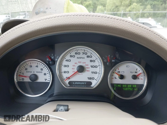 2006 Ford F-150 XLT with VIN 1FTPW12516KC18232, listed as a IAAI auction lot 42313421 with 168,752 mi miles and . Bid and sale history available at DreamBid. Image 7.