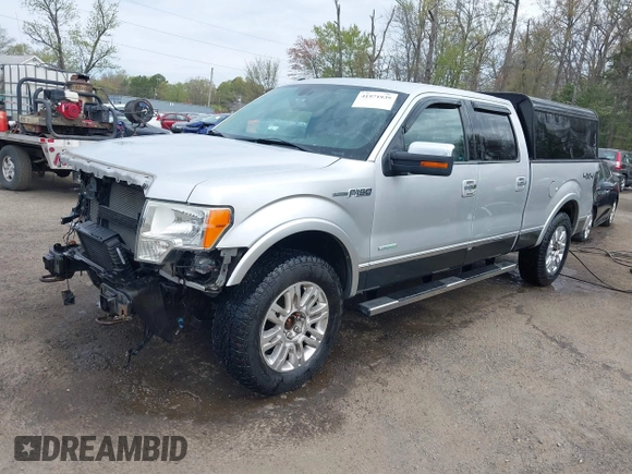 2011 Ford F-150 XLT with VIN 1FTFW1ET8BFD18868, listed as a IAAI auction lot 41971839 with 266,627 mi miles. Bid and sale history available at carsss.com. Image 2.