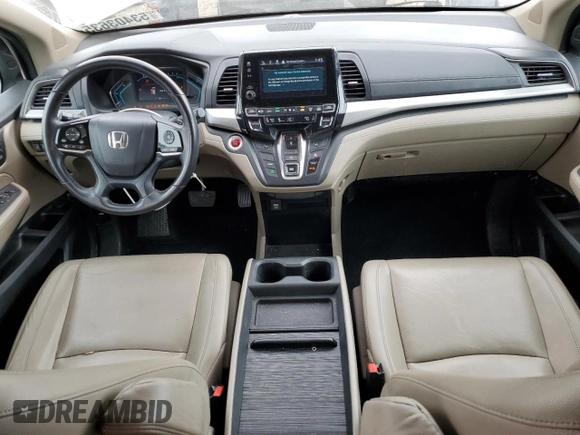 2018 Honda Odyssey EX-L with VIN 5FNRL6H71JB059936, listed as a Copart auction lot 53403635 with 94,745 mi miles and Salvage Title. Bid and sale history available at DreamBid. Image 8.