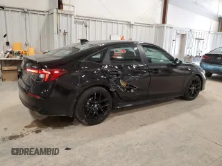 2025 Honda Civic Sport with VIN 2HGFE2F55SH512752, listed as a Copart auction lot 52079535 with 11,804 mi miles and Salvage Title. Bid and sale history available at carsss.com. Image 3.