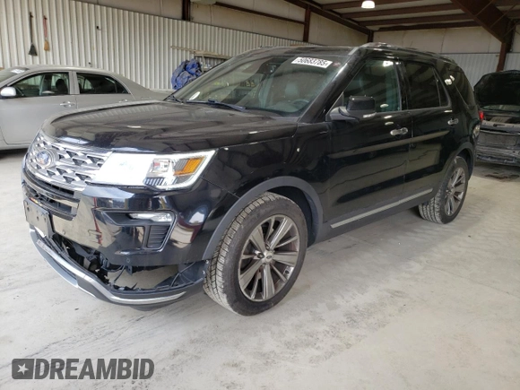 2018 Ford Explorer Limited z VIN 1FM5K8F8XJGB15947, wystawiony jako Copart lot #50683785 z przebiegiem 119 087 mil mil oraz Szkoda całkowita • Salvage title. Historia ofert i sprzedaży dostępna na DreamBid. Obrazek 1.