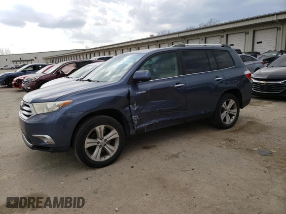 2012 Toyota Highlander Limited with VIN 5TDDK3EH9CS154252, listed as a Copart auction lot 48169895 with 225,493 mi miles and Salvage title. Bid and sale history available at DreamBid. Image 1.