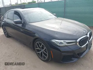 2021 BMW 5 Series 530i with VIN WBA53BH04MCF37326, listed as a IAAI auction lot 42044445 with 43,663 mi miles and . Bid and sale history available at DreamBid. Image 1.