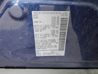 2019 Nissan Rogue SL with VIN 5N1AT2MV7KC797020, listed as a Copart auction lot 49882205 with 28,916 mi miles and Salvage Title. Bid and sale history available at carsss.com. Image 14.