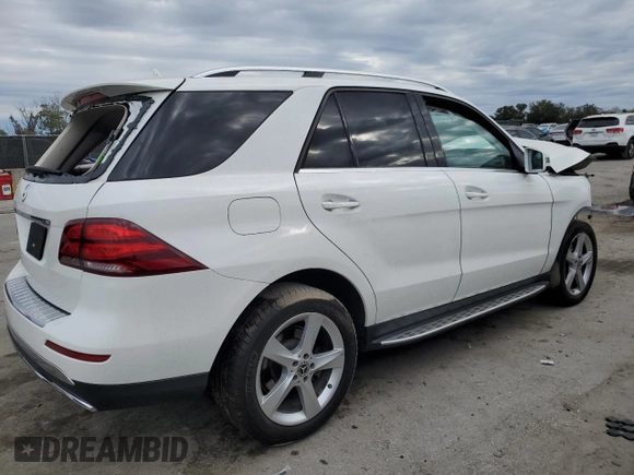 2018 Mercedes-Benz GLE 350 with VIN 4JGDA5JBXJB175529, listed as a Copart auction lot 89061665 with Not provided miles and Salvage title. Bid and sale history available at DreamBid. Image 3.