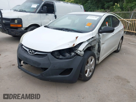 2013 Hyundai Elantra GLS with VIN 5NPDH4AE3DH343521, listed as a IAAI auction lot 42324704 with Not provided miles and . Bid and sale history available at DreamBid. Image 2.