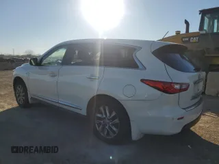 2014 Infiniti QX60 with VIN 5N1AL0MM3EC546530, listed as a Copart auction lot 47818965 with 141,099 mi miles and Salvage title. Bid and sale history available at DreamBid. Image 2.
