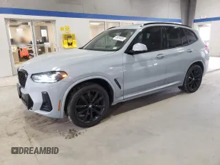 2023 BMW X3 xDrive30i with VIN 5UX53DP06P9N56358, listed as a Copart auction lot 48894985 with 59,542 mi miles and Clean Title. Bid and sale history available at carsss.com. Image 1.