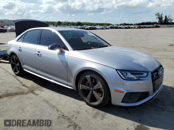 2019 Audi S4 Premium Plus with VIN WAUB4AF44KA079065, listed as a Copart auction lot 49865473 with 65,306 mi miles. Bid and sale history available at carsss.com. Image 4.