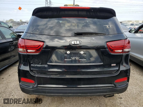 2019 Kia Sorento LX with VIN 5XYPG4A35KG582488, listed as a Copart auction lot 54122035 with 160,602 mi miles and Clean Title. Bid and sale history available at carsss.com. Image 6.