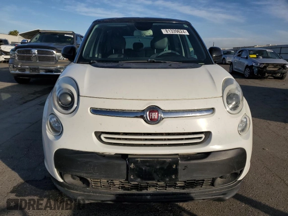 2014 FIAT 500L Easy with VIN ZFBCFABH2EZ016503, listed as a Copart auction lot 81339624 with 133,488 mi miles and Salvage Title. Bid and sale history available at carsss.com. Image 5.