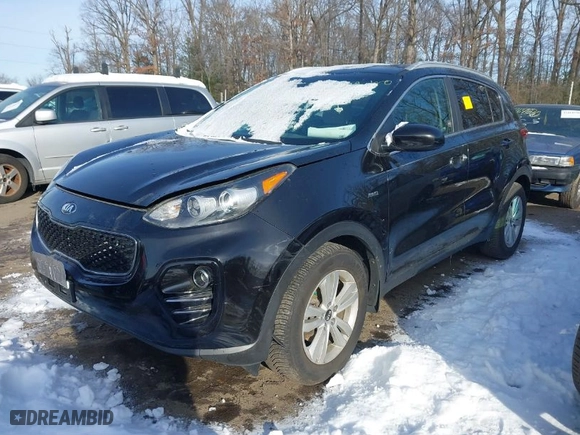 2017 Kia Sportage LX with VIN KNDPMCAC5H7043488, listed as a IAAI auction lot 41070872 with 91,266 mi miles. Bid and sale history available at carsss.com. Image 2.