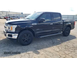 2018 Ford F-150 XL with VIN 1FTEW1EP4JFC45043, listed as a Copart auction lot 61480945 with 182,029 mi miles and Salvage title. Bid and sale history available at DreamBid. Image 1.