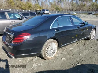 2018 Mercedes-Benz S 560 with VIN WDDUG8GB4JA369092, listed as a Copart auction lot 44637515 with 55,409 mi miles and Salvage Title. Bid and sale history available at carsss.com. Image 3.
