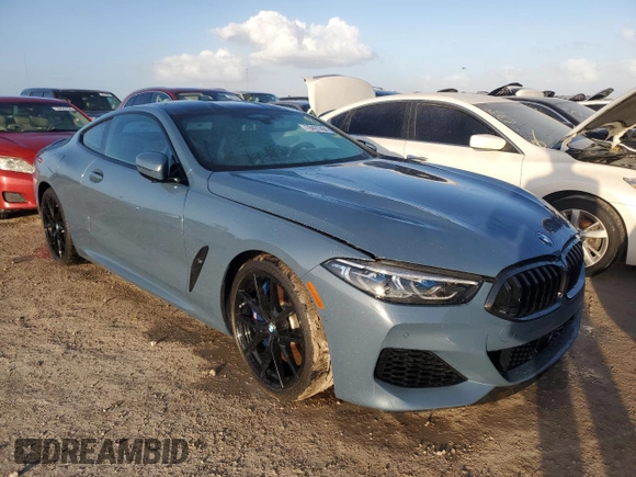 2019 BMW 8 Series M850i xDrive with VIN WBABC4C5XKBU96377, listed as a Copart auction lot 78427404 with 996 mi miles and Non Repairable. Bid and sale history available at carsss.com. Image 4.