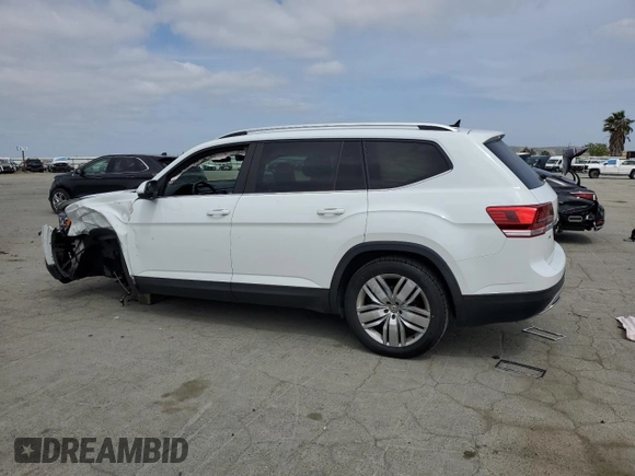 2019 Volkswagen Atlas SE with VIN 1V2WR2CA1KC603605, listed as a Copart auction lot 54623385 with 72,366 mi miles and Salvage title. Bid and sale history available at DreamBid. Image 2.
