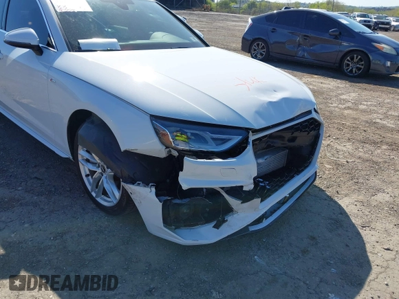 2021 Audi A4 S line Premium with VIN WAUDAAF46MN007457, listed as a IAAI auction lot 42143849 with 43,828 mi miles and . Bid and sale history available at DreamBid. Image 6.