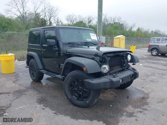2014 Jeep Wrangler Sport with VIN 1C4AJWAG6EL208762, listed as a IAAI auction lot 41889633 with 1 mi miles. Bid and sale history available at carsss.com. Image 1.