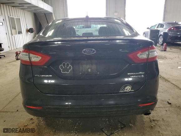 2014 Ford Fusion Titanium Hybrid with VIN 3FA6P0RU9ER156384, listed as a Copart auction lot 53856705 with 159,075 mi miles and Clean Title. Bid and sale history available at carsss.com. Image 6.
