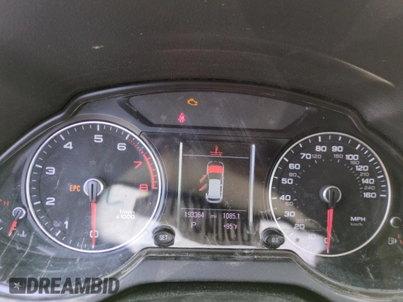 2013 Audi Q5 Premium Plus with VIN WA1LFAFP5DA006635, listed as a Copart auction lot 66049215 with 193,364 mi miles and Clean title. Bid and sale history available at DreamBid. Image 9.